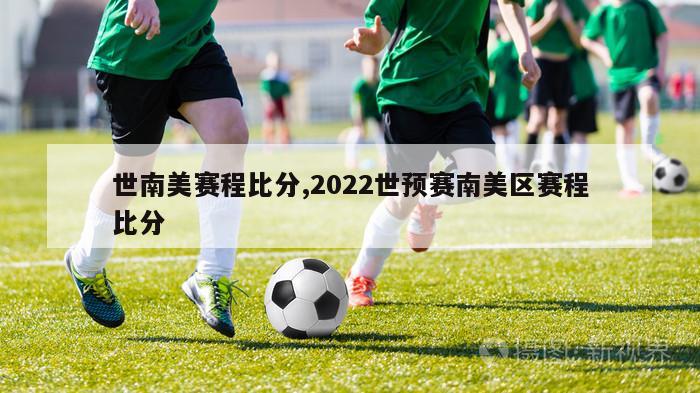 世南美赛程比分,2022世预赛南美区赛程比分